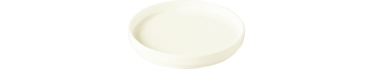 Nordic, Teller flach ohne Rand ø 140 mm creme auch als Deckel für Schale NOBW14